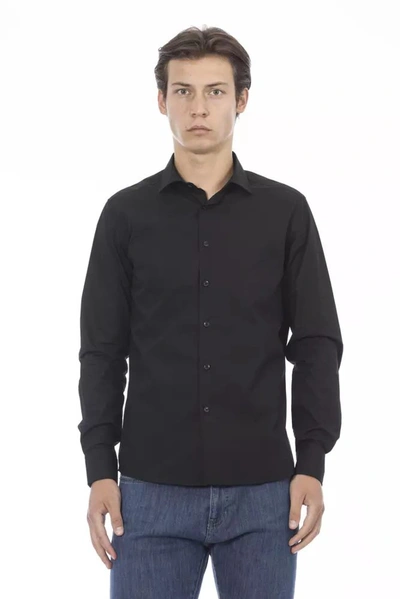 Baldinini Trend Cotton Men's Shirt In Black