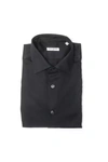 Robert Friedman Black Cotton Shirt In Black