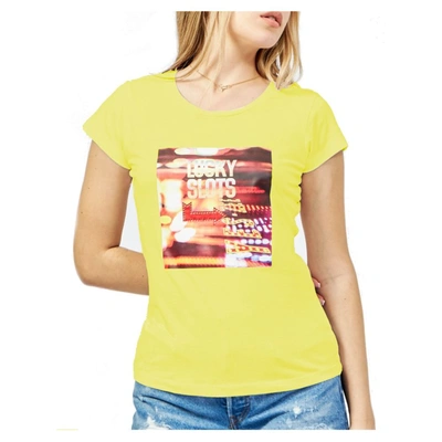 Yes Zee Cotton Tops & Women's T-shirt In Yellow