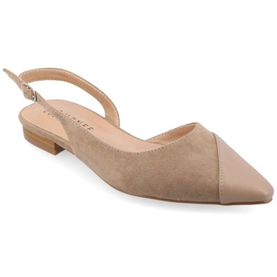 Journee Collection Collection Women's Tru Comfort Foam Daphnne Flats In Beige