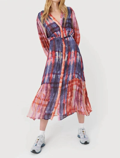 Chufy Lena Maxi Dress In Klaus Blue In Multi