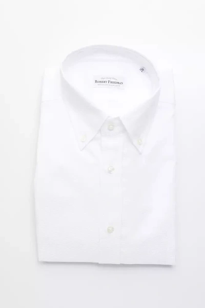 Robert Friedman Cotton Men's Shirt In White