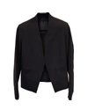THEORY LANAI OPEN FRONT BLAZER IN BLACK POLYESTER