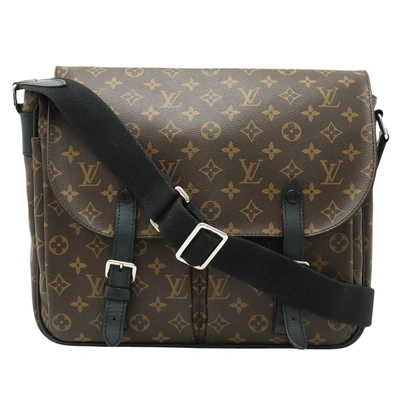 Pre-owned Louis Vuitton Christopher Canvas Shoulder Bag () In Brown