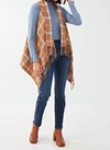 FDJ CHIPMUNK CHECK PONCHO IN WEST BRUSHED PLAID