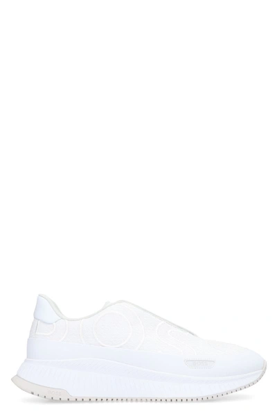 Hugo Boss Boss Fabric Low-top Sneakers In White