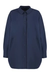Herno Women's Technical Fabric Overshirt In Blue
