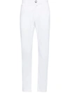Jacob Cohen Bobby Slim-fit Chinos In Optical White