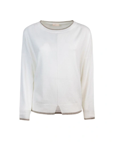 Liu •jo Liu Jo Sweater In Optical White