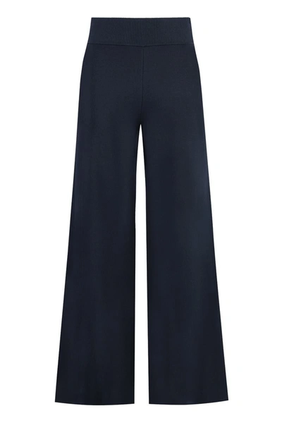 P.a.r.o.s.h Roma Knit Trousers In Blue