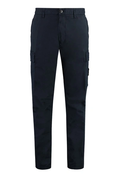 Stone Island Trousers In Black