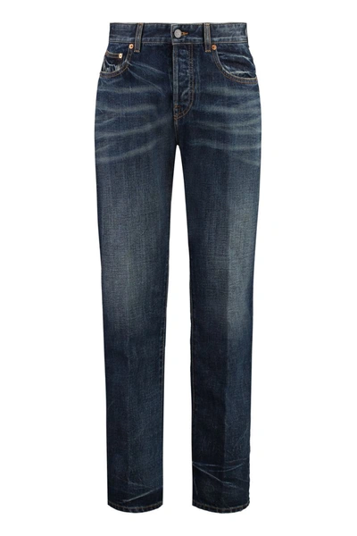Valentino Carrot-fit Jeans In Denim