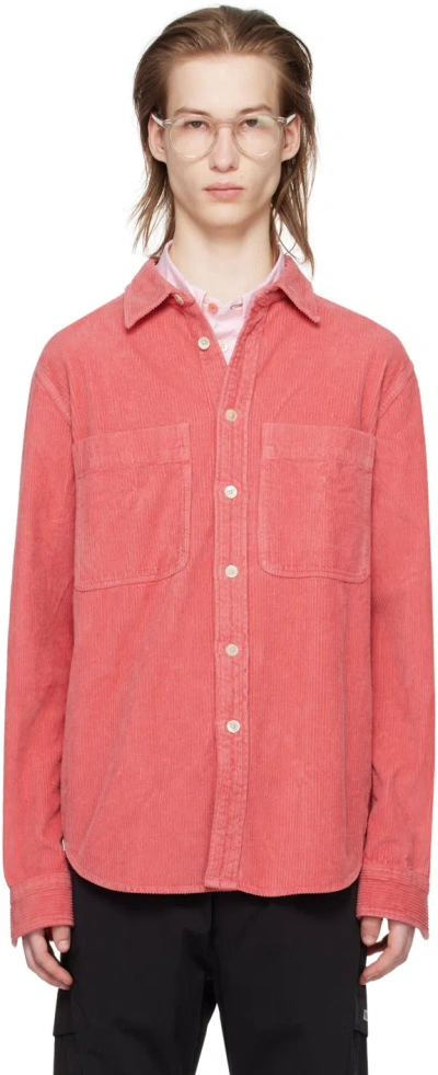 Ps By Paul Smith Ps Paul Smith Mens Ls Casual Fit Shirt In Pinks