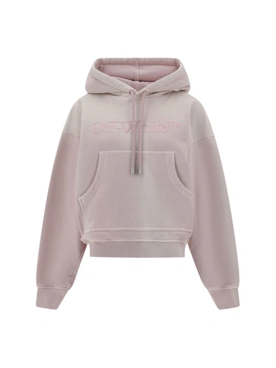 Off-white Hoodie In Burnished Lilac Burnished Lilac