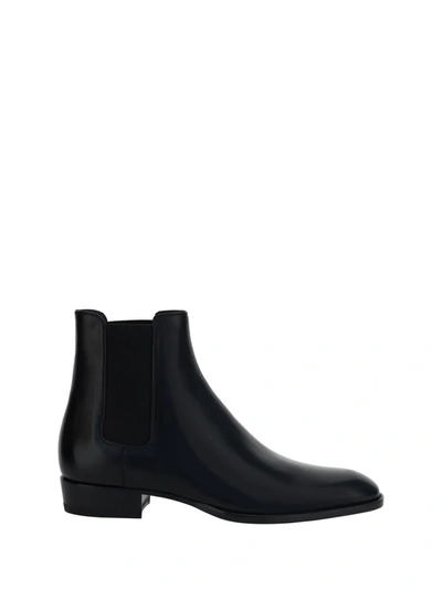 Saint Laurent Ankle Boots In Black