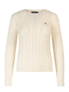 POLO RALPH LAUREN COTTON SWEATER WITH EMBROIDERED LOGO