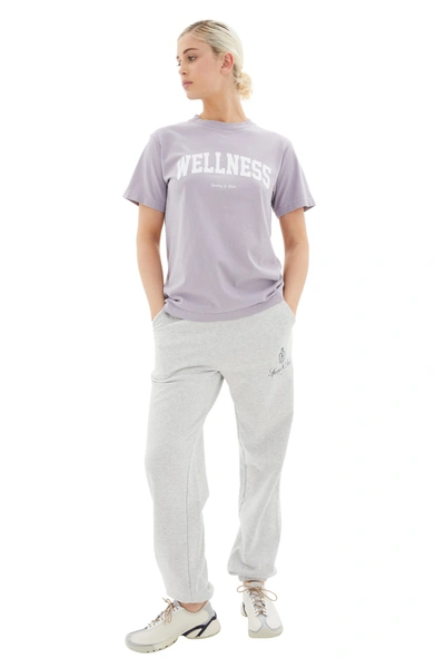Sporty And Rich Wellness Ivy Logo-print Cotton-jersey T-shirt In Lilac