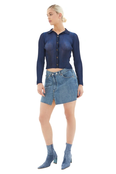 Our Legacy Blue Cover Denim Miniskirt
