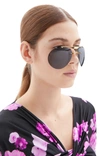 Coperni Black & Gold Clip-on Sunglasses In Black