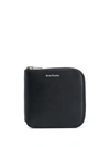 Acne Studios Leather Zipped Wallet In Black