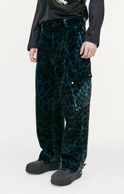 Oamc Combine Leopard-print Trousers