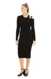 Blumarine Eyelet-embellished Cut-out Dress In Black