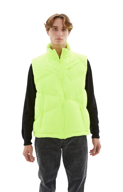 Undercover Nylon Down Vest In Yellow