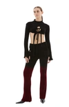Ottolinger Ribbed Trousers In Black/red