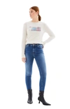 Acne Studios Peg Jeans In Mid Blue