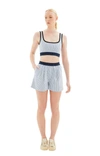 Marni Bermuda Shorts With Stripe Pattern In Blue