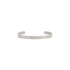 Maison Margiela Logo-reference Cuff Bracelet In Silver