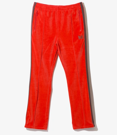 Needles Narrow Track Pants In Red