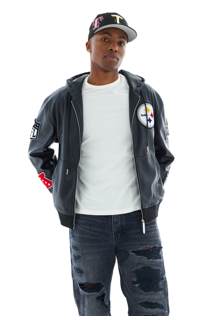 Jeff Hamilton Steelers Hooded Jacket In Black