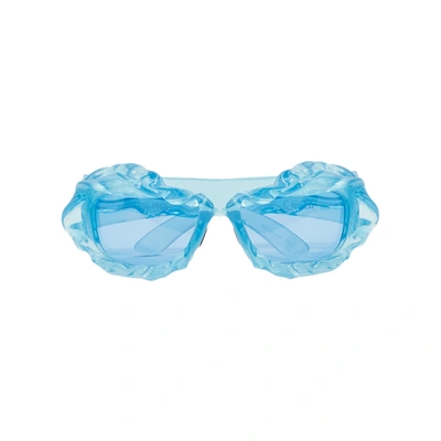 Ottolinger Twisted Sunglasses In Light Blue