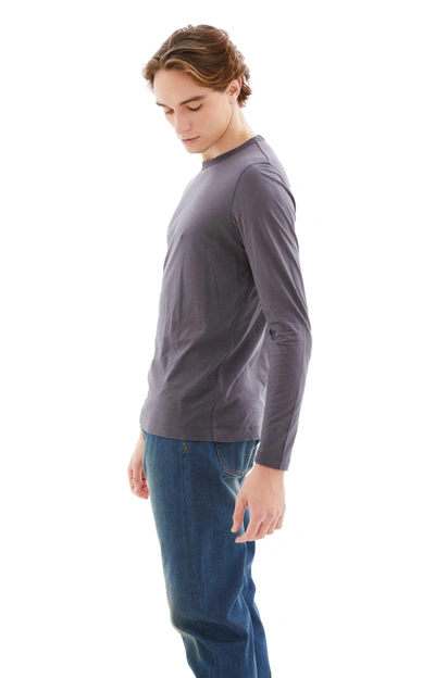 Dries Van Noten Habbot Long Sleeve T-shirt In Grey