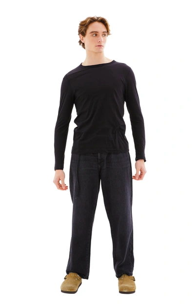 Dries Van Noten Habbot Long Sleeve T-shirt In Black