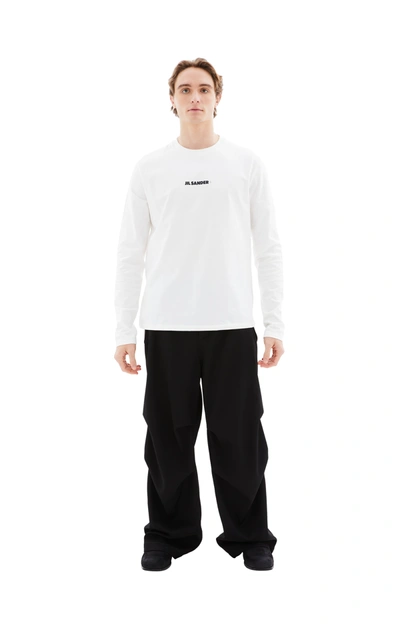 JIL SANDER CREW NECK LONG SLEEVED T-SHIRT