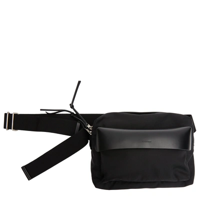 Jil Sander Men Lid Messenger Bag In Black