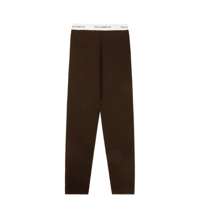 SPORTY AND RICH SERIF LOGO RIBBED LEGGING