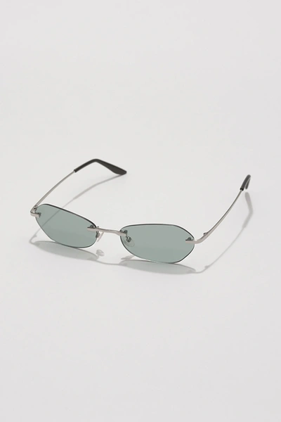 Our Legacy Adorable Sunglasses In Matte Silver