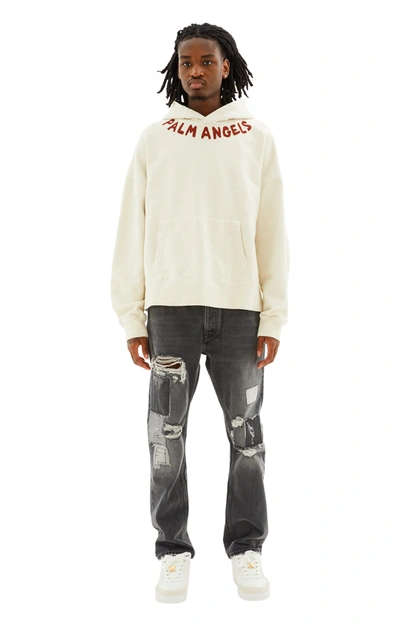 Palm Angels Sweaters In Off White/red