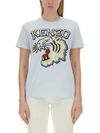 KENZO KENZO T-SHIRT WITH TIGER EMBROIDERY