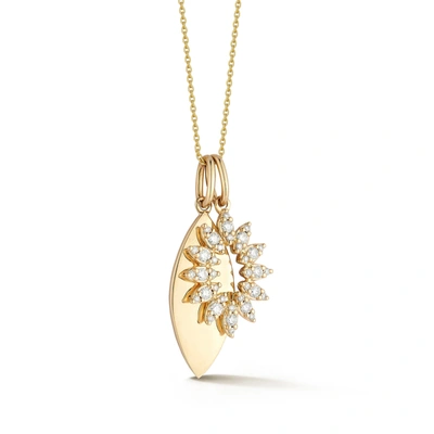 Dana Rebecca Designs Sophia Ryan Marquise Charm Necklace In Yellow Gold