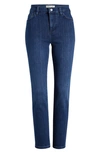 Frame Le High Straight Ankle Jeans In Thunderstorm