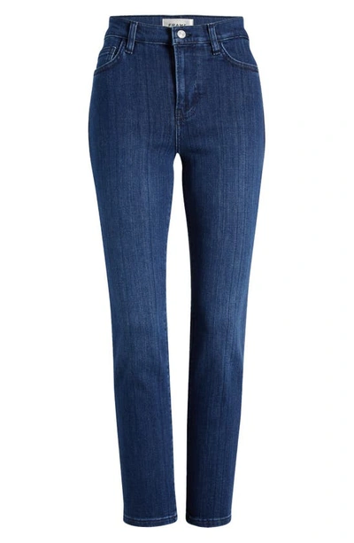 Frame Le High Straight Ankle Jeans In Thunderstorm