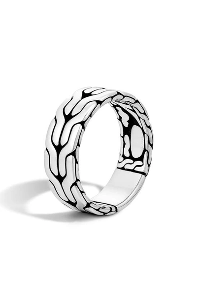 John Hardy Men's Chain Classic Silver Band Ring