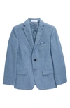 Tallia Kids' Linen Blend Sport Coat In Blue