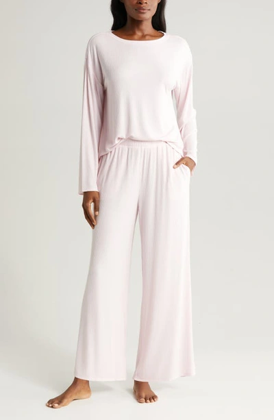 Nordstrom Moonlight Eco Long Sleeve Pajamas In Pink Cake