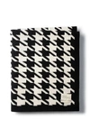 Domani Home Houndstooth Knit Throw Blanket In Black