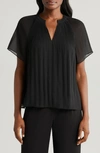 HALOGEN HALOGEN(R) RELEASE PLEAT BLOUSE